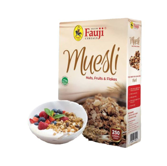 Fauji muesli nuts & fruits flakes